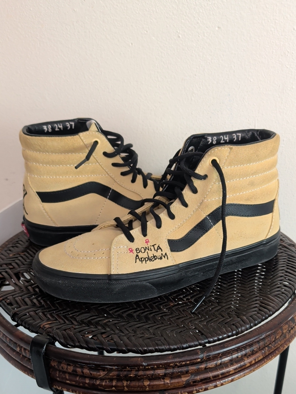 VANS Sk8 Hi A Tribe Called Quest Mellow Yellow Women Sz 10 Shoes Bonita Applebum